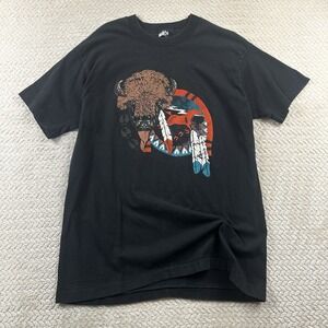 Vintage 90's Single Stitch Buffalo Horse Dream Catcher T Shirt XL Native Western
